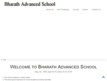 Tablet Screenshot of bharathadvancedschool.com